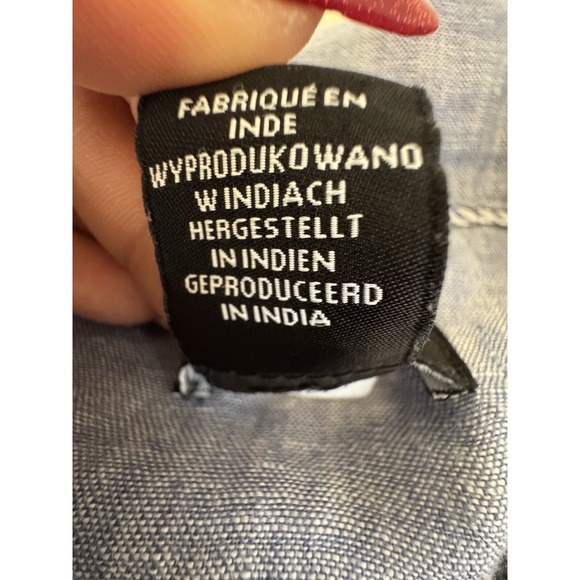 Jones New York 100%Linen Lightweight Jacket Blue Size 2X Costall - Picture 9 of 16